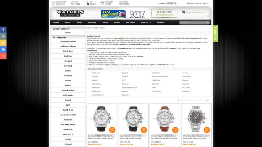 Forever-Watch.cn - Replica Watch Site Review