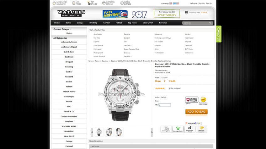 Forever-Watch.cn - Replica Watch Site Review