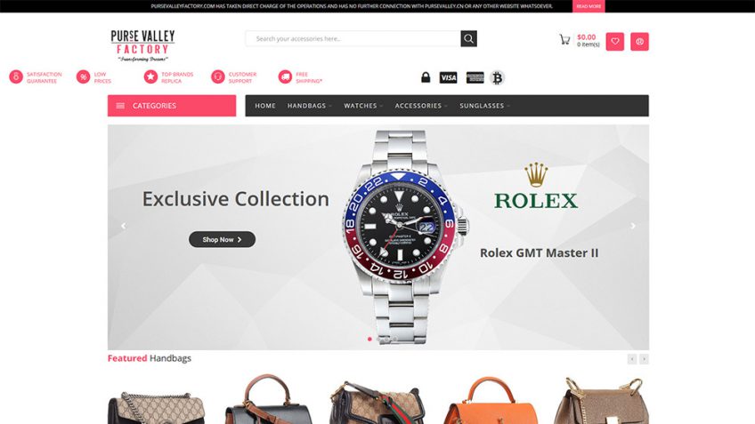 Pursevalley.cn - Replica Watch Site Review