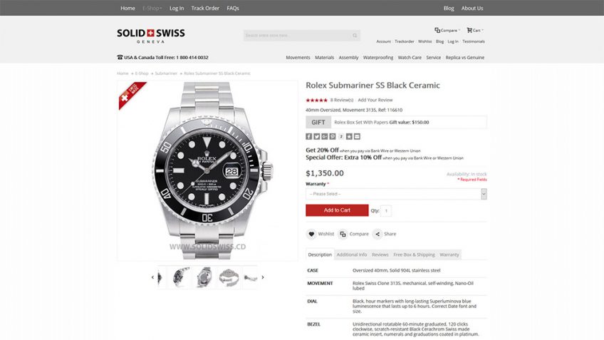 Solidswiss.cd - Replica Watch Site Review
